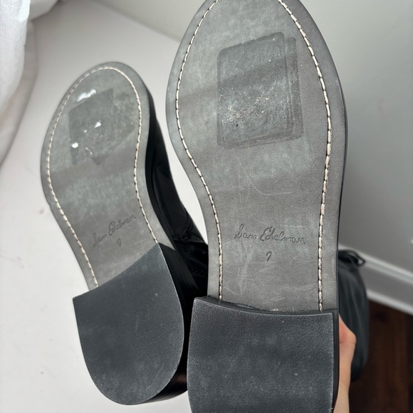 Sam Edelman Women's Nance Tall Lace Up Leather Boots Black US 7 M - Picture 10 of 13